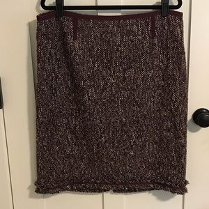 Talbots Purple Tweed Skirt